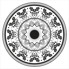 Mandala Round Ornament Pattern