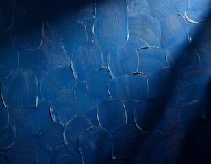 Chiaroscuro effect on cobalt blue photography backdrop