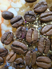 coffee beans close up macro