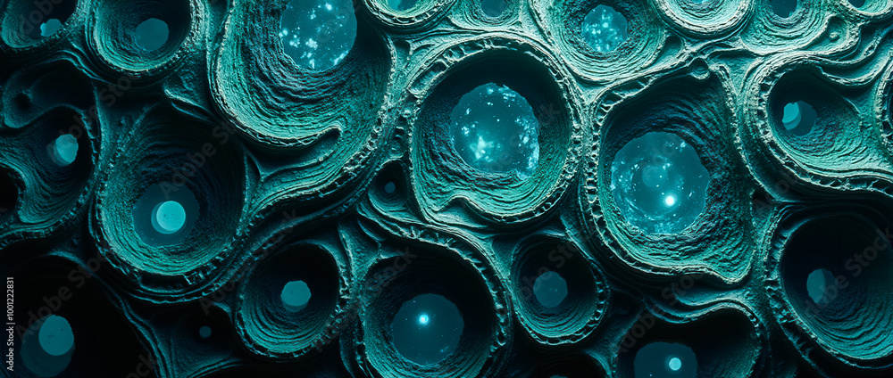 Poster the artwork showcases a complex bio-mechanical design with organic forms intertwining with advanced 