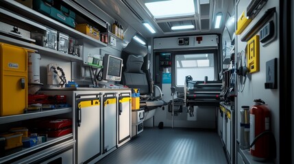 Fototapeta premium Ambulance Interior