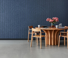 modern luxury dining room interior.