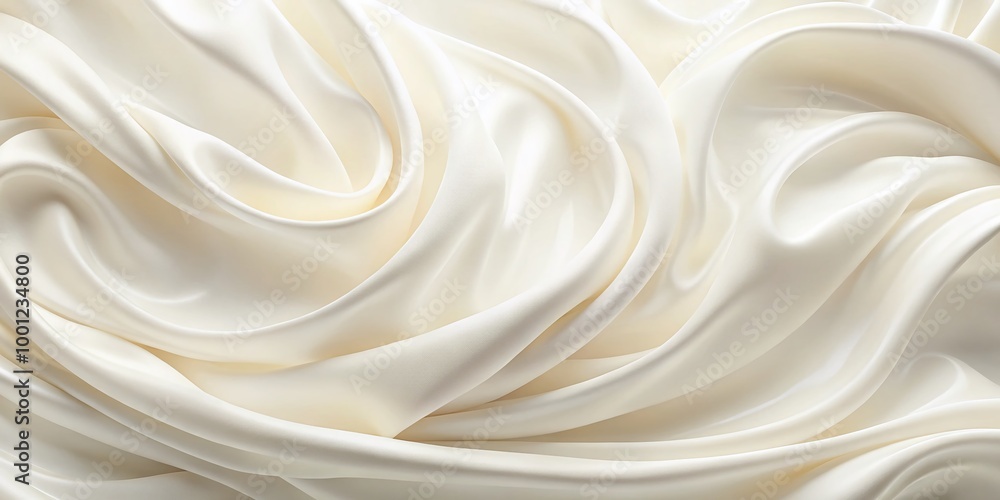 Poster soft, creamy white textured background with subtle gradient and gentle folds, creating a calming and