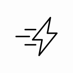 fast energy icon sign vector