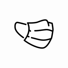 medical wear mask icon sign vector