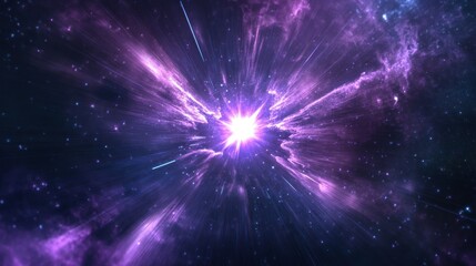 Fototapeta premium Cosmic Explosion in the Vastness of Space