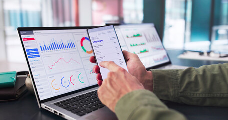 Fototapeta premium Business Invoice Tax Management