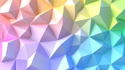 Obraz premium Pride rainbow polygonal geometric seamless pattern for pride month celebration.