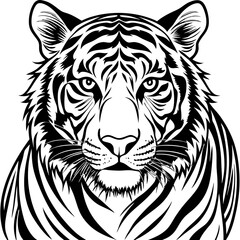 tiger head vector