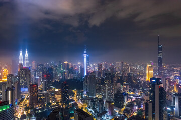 Fototapeta premium view of kuala lumpur city.kuala lumpur is a heart of malaysia