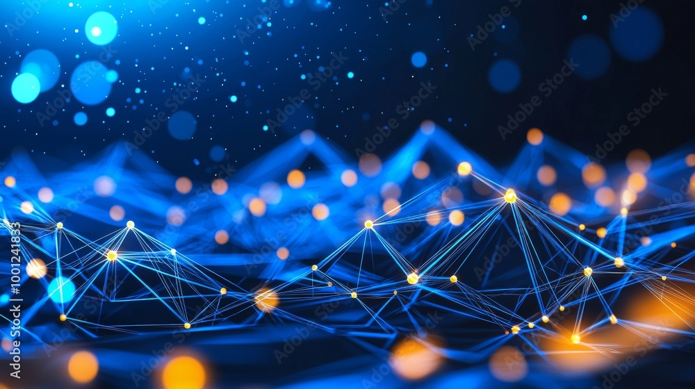 Poster copy space. abstract digital 3d background for describing network capabilities, technological proces
