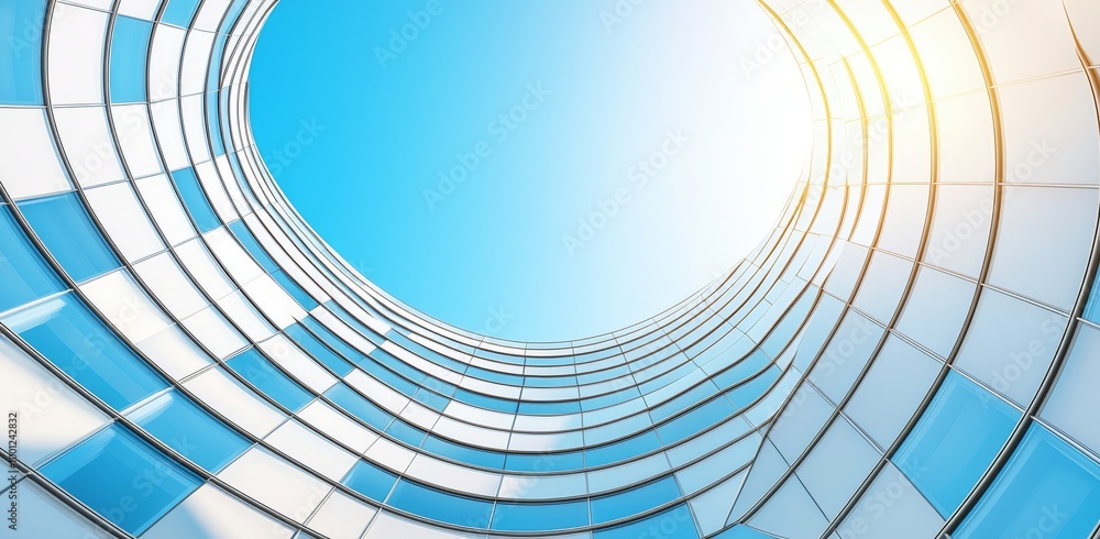 Poster a close-up view of a geometric structure roof fragment. an abstract architecture background. -