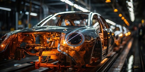 Fototapeta premium headlight of a car