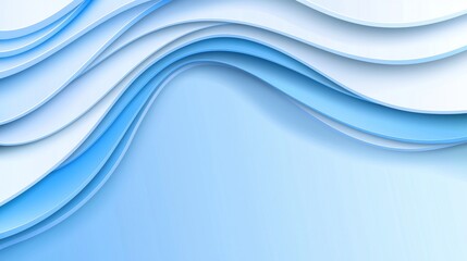 This is an abstract wave pattern on a blue background with a paper-style background and textured background.