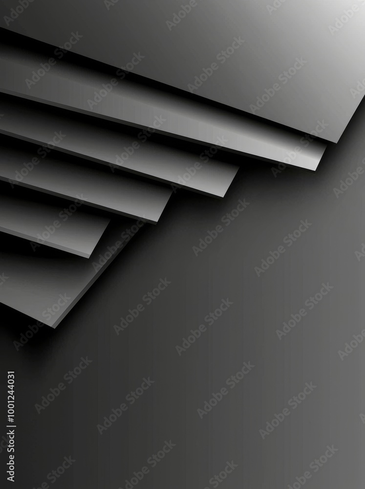 Poster abstract black geometric modern shape lines background with minimal technology