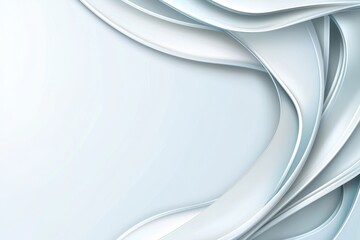 Fototapeta premium Background designed with motion waves. Interior home decoration. White and grey abstract background.