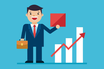 business man with graph
