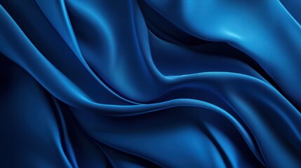 Obraz premium Abstract Blue Silk Fabric Texture