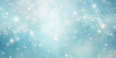 Soft, serene pastel blue background with subtle gradient, gentle texture, and delicate white splatters, evoking a