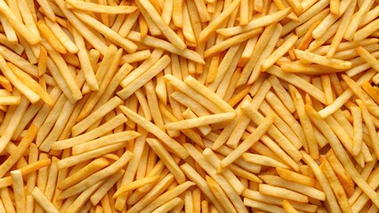 Delicious French fries pattern background.