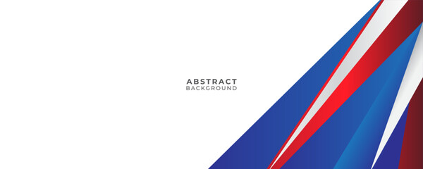 Abstract Geometric Background with Red and Blue Shapes