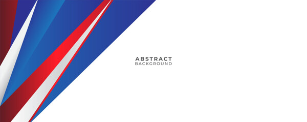Abstract Geometric Background with Red and Blue Shapes