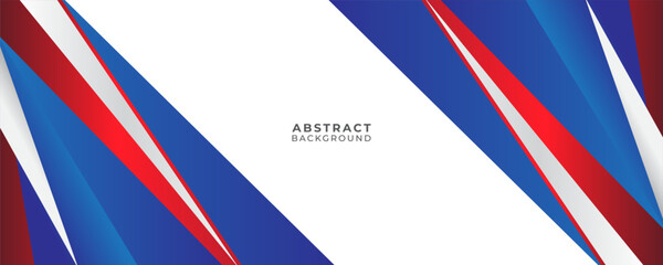 Abstract Geometric Background with Red and Blue Shapes