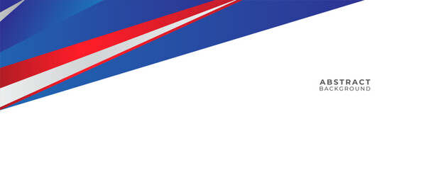 Abstract Geometric Background with Red and Blue Shapes