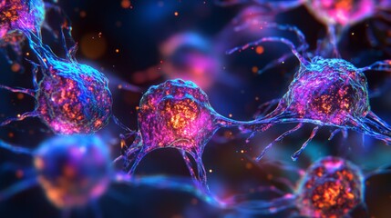 Vibrant Neuroscience Illustration