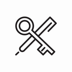 keywords language icon sign vector