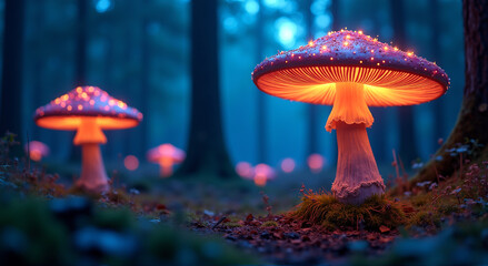 Fototapeta premium mushroom in the forest