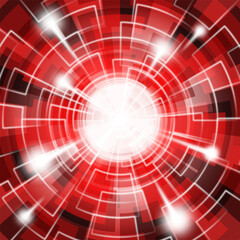 未来風ワープ背景(正方形)危険イメージ