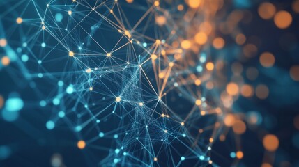 Obraz premium Abstract Network Connection