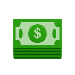 green dollar sign 3d icon