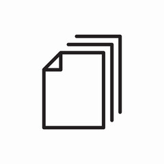 documents copy icon sign vector