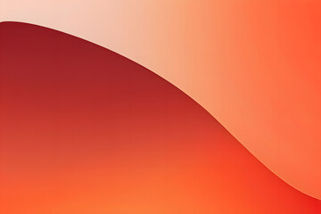 Minimalist abstract image with smooth transitions between orange and red, modern. Version 1.