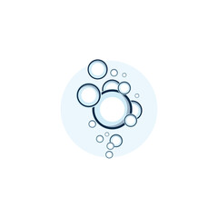 bubble logo icon vector template