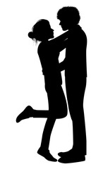 Cute Couple Silhouette