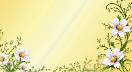 Naklejka premium spring background with flowers