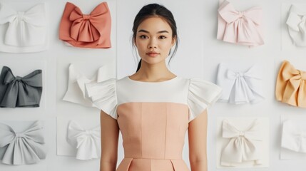 Elegant Fashion Display with AI-Driven Style Trends