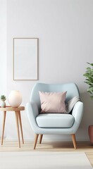 Nice guest chair furniture and full of pastel colors