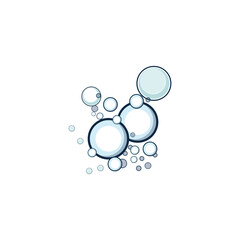 bubble logo icon vector template