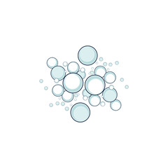 bubble logo icon vector template
