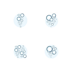 bubble logo icon vector template