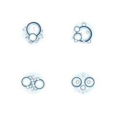 bubble logo icon vector template