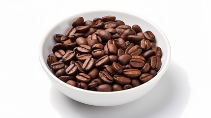 Fototapeta premium Closeup shot of roasted coffee beans showcasing their rich texture and color.