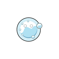 bubble logo icon vector template
