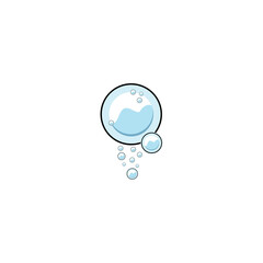 bubble logo icon vector template