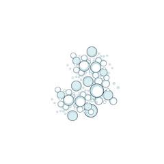 bubble logo icon vector template