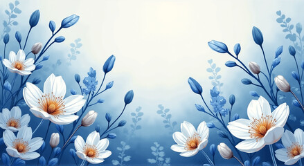 blue background